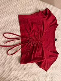 Top rosso Shein taglia S