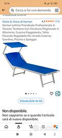 Lettino prendisole professionale