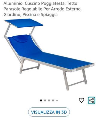 Lettino prendisole professionale