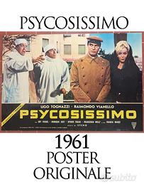 Psycosissimo 1961 Poster Originale Ugo Tognazzi
