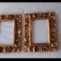 Due CORNICI  in legno Stile Antico
