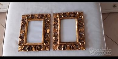 Due CORNICI  in legno Stile Antico