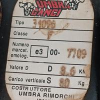 Gancio Traino Umbra rimorchi