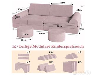 Divano modulabile bambini