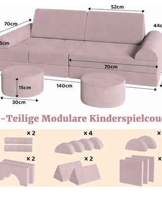 Divano modulabile bambini