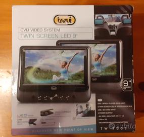 Lettore DVD per auto doppio schermo 