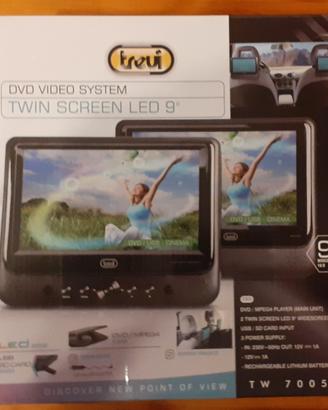 Lettore DVD per auto doppio schermo 