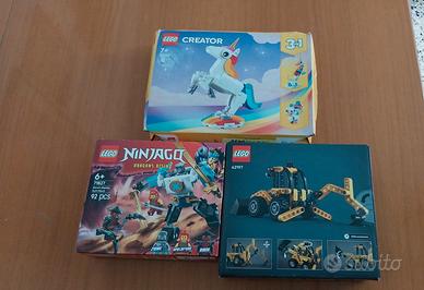 Lotto 3 Set LEGO Originali - Creator, Ninjago, Tec