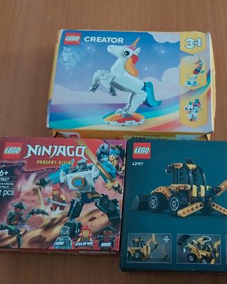 Lotto 3 Set LEGO Originali - Creator, Ninjago, Tec