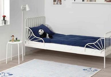 Lettino Minnen IKEA doghe in legno + materasso