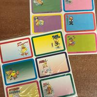 11 etichette adesive per quaderni di scuola