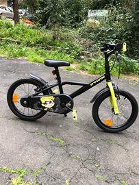 Bici Bambino 4-6 anni Btwin 500 Dark Hero16pollici