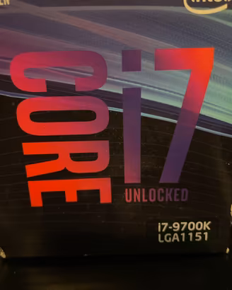 i7 9700k, 16 giga di ram ddr4,mobo z390 pro