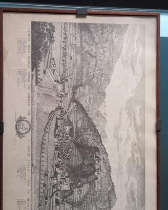 Stampa veduta Varallo e Sacro Monte