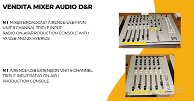 Mixer audio broadcast D&R Radiofonico