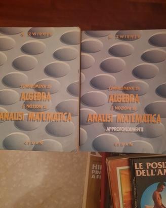 algebra e Nozioni di analisi matematica 2 libri 