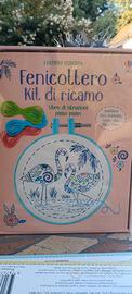 Usborne kit di ricamo Fenicottero (Italiano)