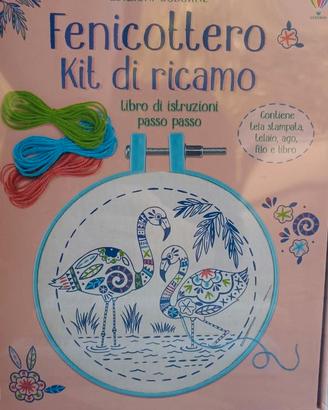 Usborne kit di ricamo Fenicottero (Italiano)