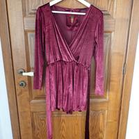 Vestito donna velluto glitter