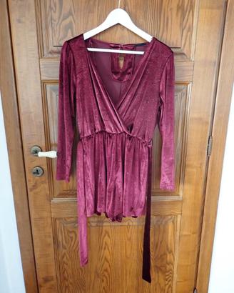 Vestito donna velluto glitter