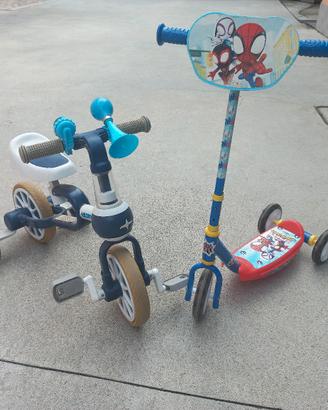 triciclo e monopattino 