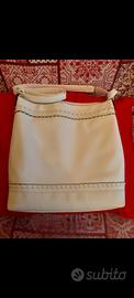 Borsa Tracolla bianca regolabile.
