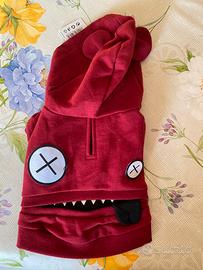 Pettorina di felpa , guinzaglio, collarino, portas