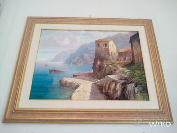 Quadro"PaesaggioCostiero"L.Spadini/Quadri Papiri