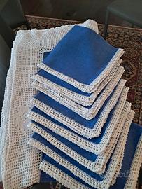 tovaglia quadrata blu