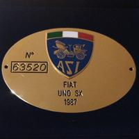 FIAT UNO 1.3 SX - ASI TARGA ORO - TARGA TO