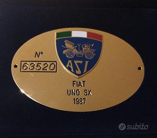 FIAT UNO 1.3 SX - ASI TARGA ORO - TARGA TO