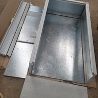 scaffale ferro ripiani ante a soffietto