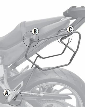 Telaietti Borse Laterali GIVI TE1137 - Honda CB650