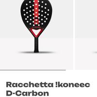 Racchetta da padel Ikoneec D-CARBON. Nuova