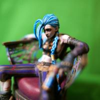 Jinx Arcane LoL Miniatura dipinta a mano
