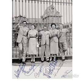 Sanremo i primi vincitori -uno scatto 5 Autografi