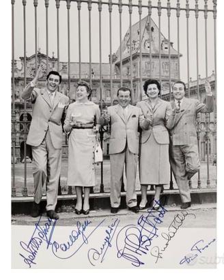 Sanremo i primi vincitori -uno scatto 5 Autografi