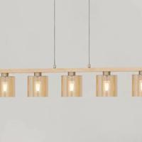 Sospensione lampadario vetro ambra