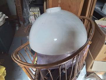 Coppa per lampadario moderno bianca
