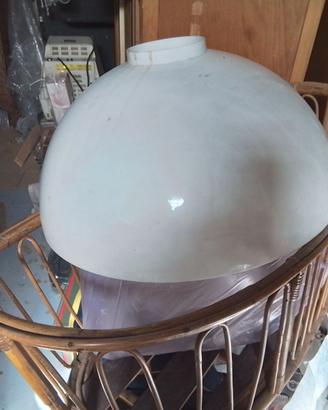 Coppa per lampadario moderno bianca