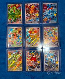 Pokemon serie 3 set completo gen primi compagni
