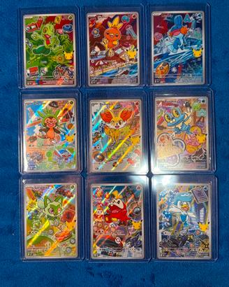 Pokemon serie 3 set completo gen primi compagni