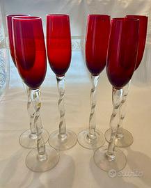 Bicchieri alti vetro