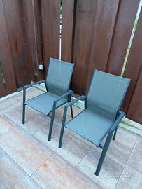 6x SEDIE PER GIARDINO