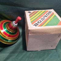 trottola in latta vintage URSS con scatola