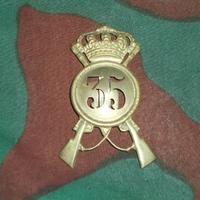 Fregio Coloniale Metallico 35° Rgt Regio Esercito