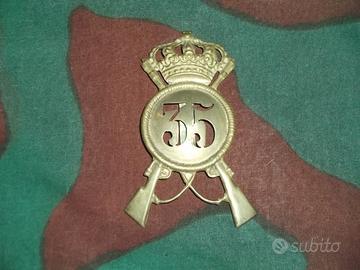 Fregio Coloniale Metallico 35° Rgt Regio Esercito