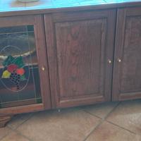 Pensili e credenza cucina legno massello