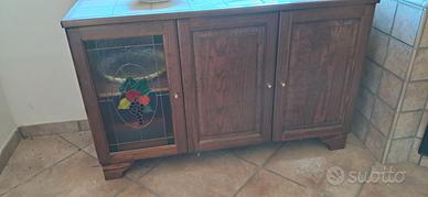 Pensili e credenza cucina legno massello
