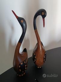 Uccelli in legno Africani 